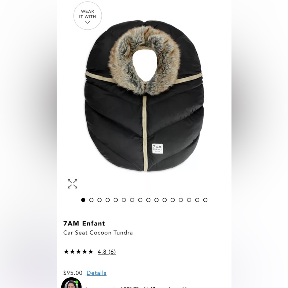 7am Enfant Car Seat Cocoon